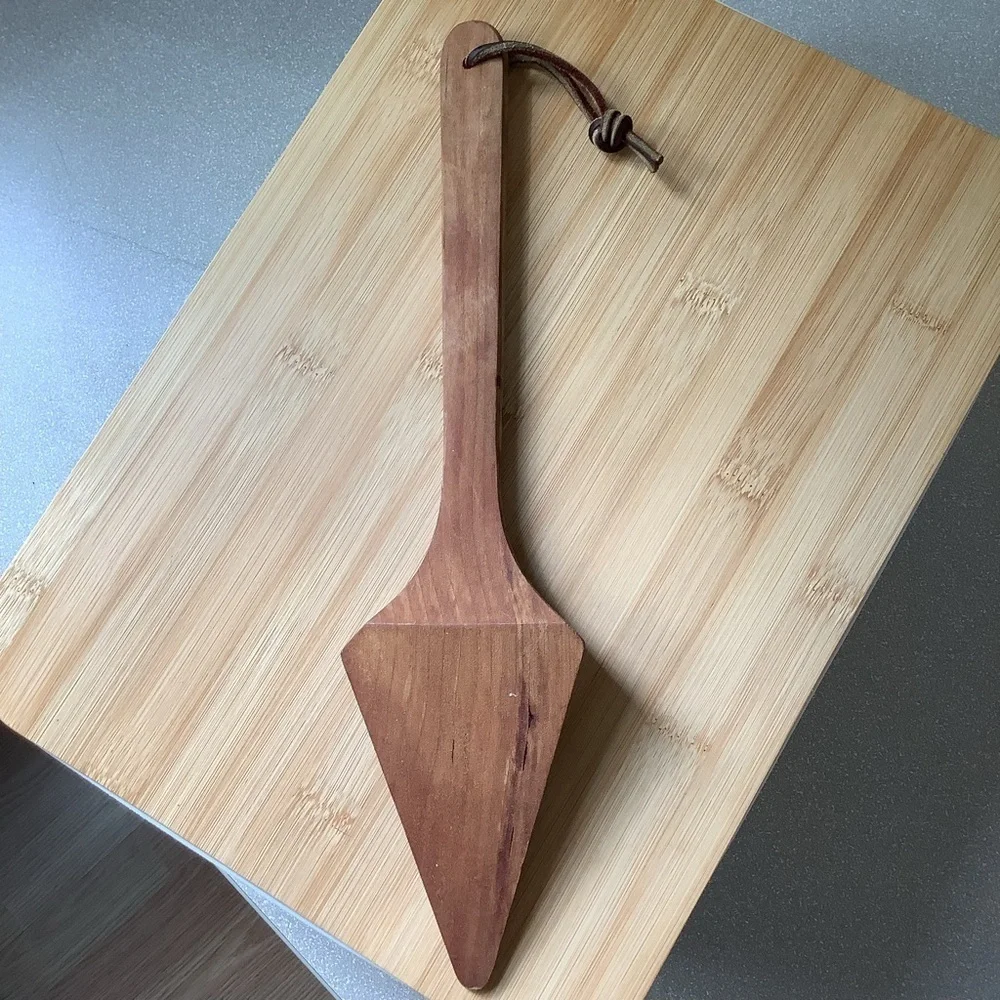 🆕Handcrafted Handmade Wood Pie Server